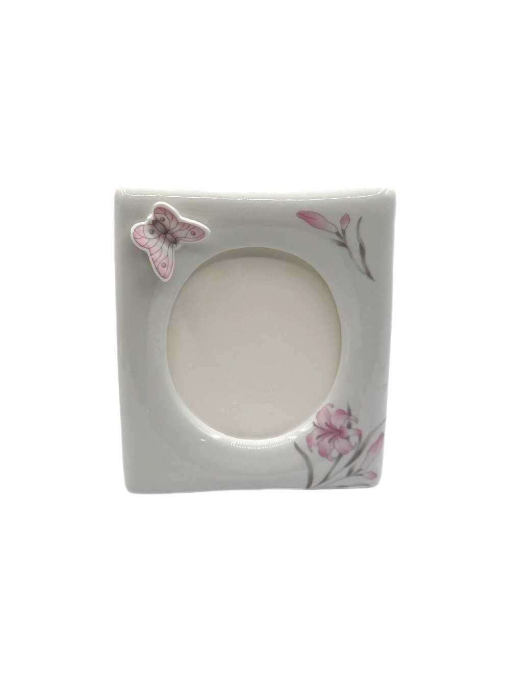Vintage Interpur 3D Butterfly Porcelain Picture Frame – Photo Frame